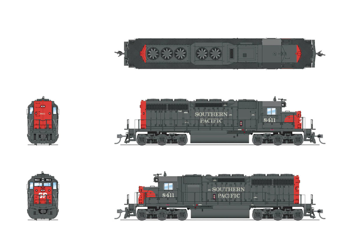 BLI 7647 EMD SD40, SP 8436, BLOODY NOSE Paragon 4 w/Sound & DCC HO Scale Broadway Limited