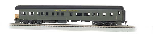 Bachmann 13804 72' Heavyweight Observation NYC New York Central #9 (Pullman Green, black) HO Scale