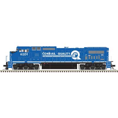 Atlas 10004504 GE Dash 8-40CW - LokSound and DCC - Master(R) Gold -- Conrail #6220 (blue, white, black, Quality Logo) HO Scale