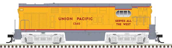 Atlas 40005553 FM H15-44 UP Union Pacific #1329 (Armour Yellow, gray, red, silver) DCC & Sound N Scale