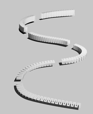 Woodland Scenics / Incline Starter Set - SubTerrain System -- 3% 1416 (SCALE=ALL) Part # 785-1416