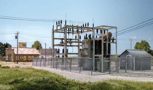2283 Woodland Scenics O Scale Utility System with the Substation 985-2283