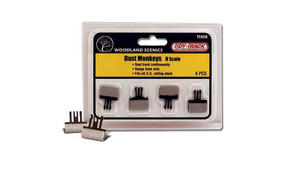 Woodland Scenics 4570 Dust Monkeys N Package of 4 (SCALE=N) Part # 785-4570