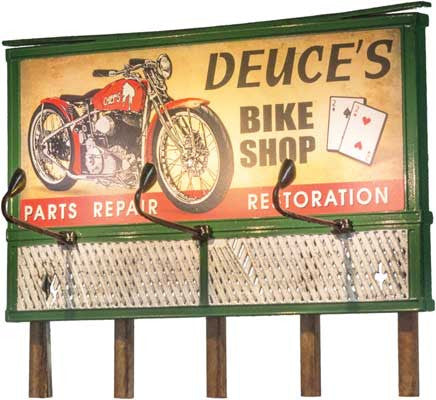 Woodland Scenics 5792 /  Deuce's Parts and Repair Lighted Billboard - Just Plug(R)  (SCALE=HO)  Part # 785-5792