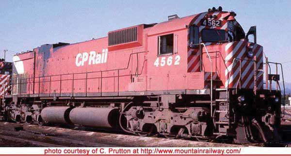 Bowser 24840 M630 CP Canadian Pacific #4571 (Action Red, 5" Stripe, Lg Multimark, Exp. Tank, Ditc) DCC & Sound HO Scale