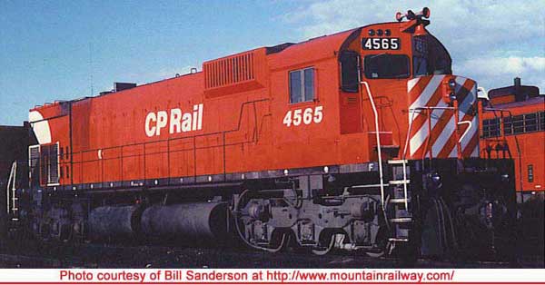 Bowser 24834 M630 CP Canadian Pacific #4565 (Action Red, 8" Stripe, Large Multimark, No Exp. Tank) DCC & Sound HO Scale
