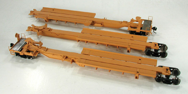 Bowser 41579 Trinity RAF 33 3-Unit Spine Car TTX TTAX #355112 (yellow, black) HO Scale