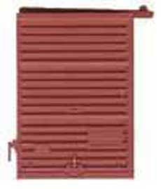NEW Kadee 10' 6 Panel Superior Doors Low Tack Board Boxcar Red Freight Car HO