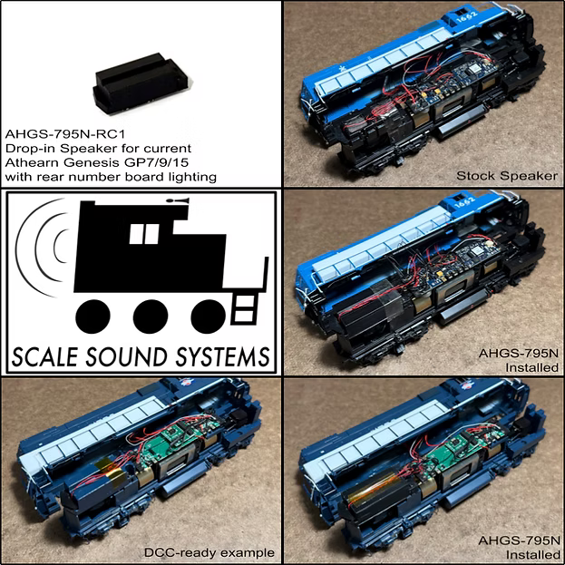 Scale Sound Systems AHGS-795N Athearn Genesis GP7/9/18, GP15 HO Scale AHGS-795N-RC1