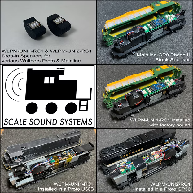 Scale Sound Systems WLPM-UNI1 Walthers Proto & Mainline Universal HO Scale WLPM-UNI1-RC1