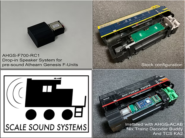 Scale Sound Systems AHGS-F700 Athearn Genesis F-Units (pre-sound) HO Scale AHGS-F700-RC1