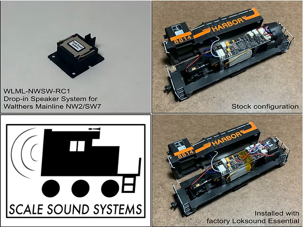 Scale Sound Systems WLPM-NWSW Walthers Proto & Mainline NW/SW Switchers HO Scale WLPM-NWSW-RC1