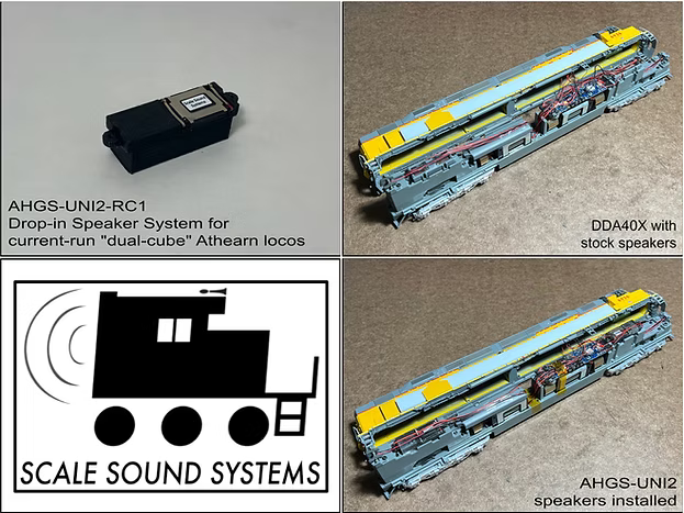 Scale Sound Systems AHGS-UNI2 Athearn Genesis/RTR "Dual-Cube" Universal HO Scale AHGS-UNI2-RC1