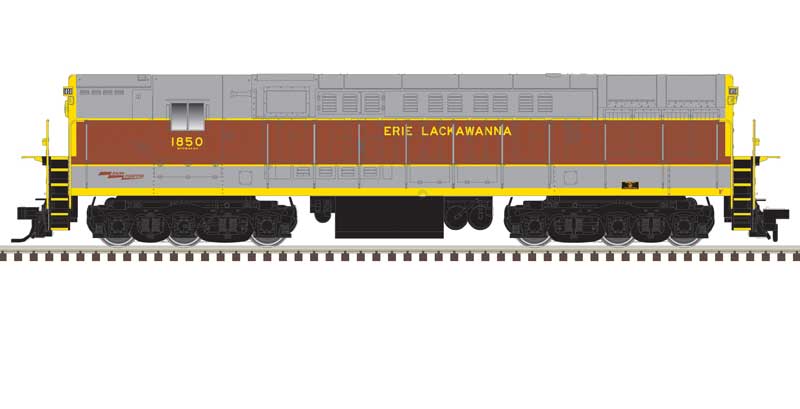 Atlas 10004128 FM H-24-66 Phase 1A Trainmaster EL Erie Lackawanna #1854 (gray, maroon, yellow roadname) DCC & Sound HO Scale