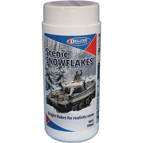 Deluxe Materials BD25 SCENIC SNOWFLAKES 500ML  (Scale=ALL) Part #806-BD25