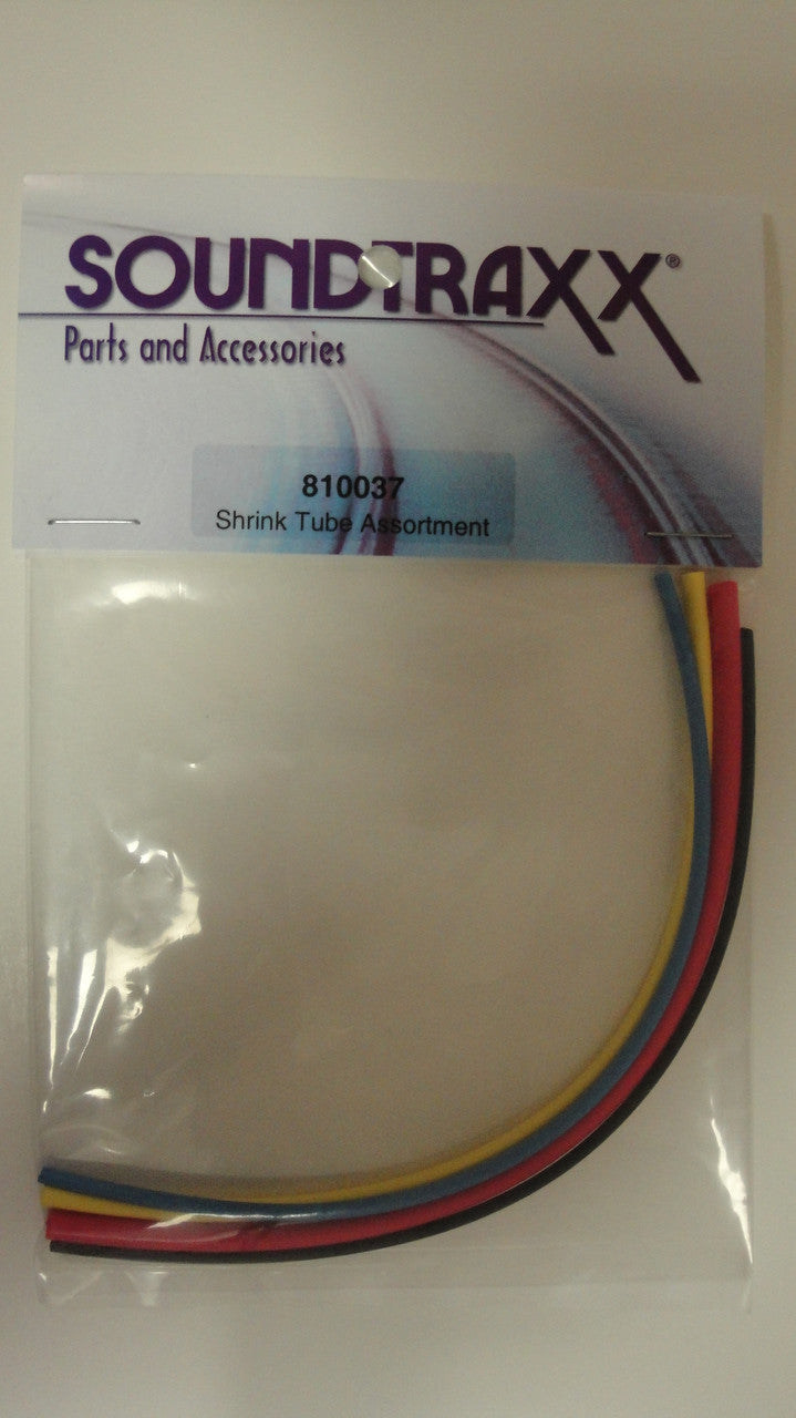 810037 Soundtraxx /  Shrink Tube Assortment: 6" Ea (SCALE=ALL) Part # = 678-810037