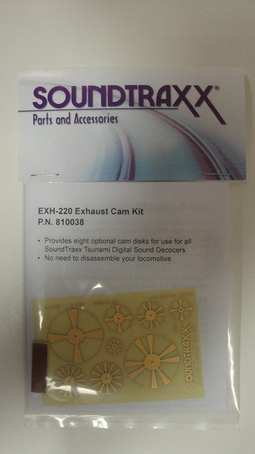 810038 Soundtraxx / Exhaust Cam Set: A quick and e (SCALE=ALL) Part # = 678-810038