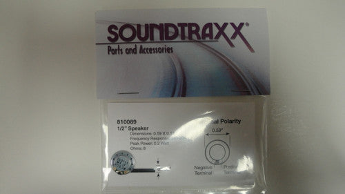 810089 Soundtraxx /  15mm Round, 8 Ohm Speaker SPEA (SCALE=ALL) Part # = 678-810089
