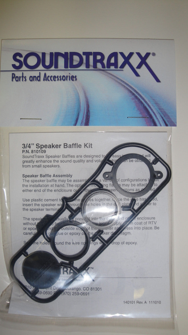 810109 Soundtraxx /  20mm Speaker Baffle Kit design (SCALE=ALL) Part # = 678-810109