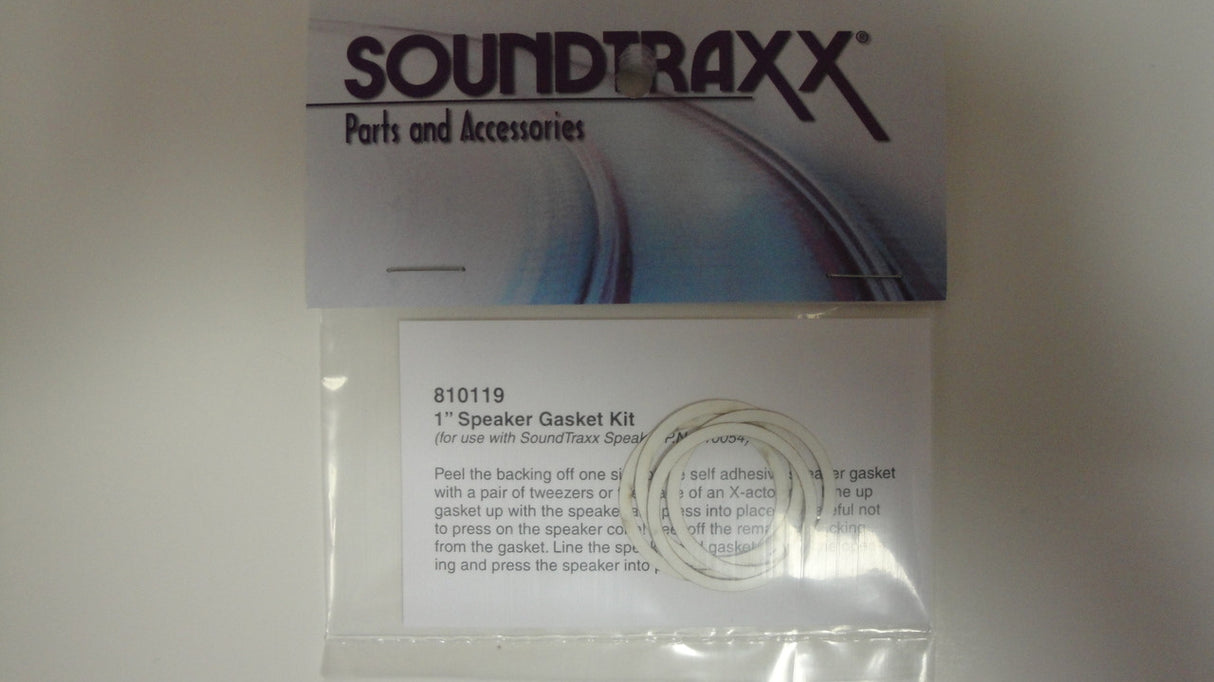 810119 Soundtraxx /  28mm Speaker Gasket Kit (Pkg. (SCALE=ALL) Part # = 678-810119