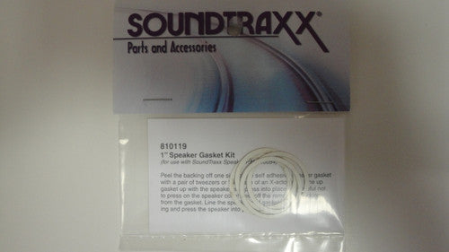 810119 Soundtraxx /  28mm Speaker Gasket Kit (Pkg. (SCALE=ALL) Part # = 678-810119