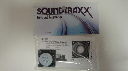 810131 Soundtraxx /  28mm Square x 11.2mm (D), 8 Ohm (SCALE=HO) Part # = 678-810131