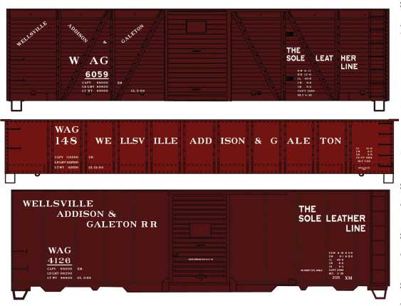 Image for 112-8160 40'Box WAG 3 Car Set