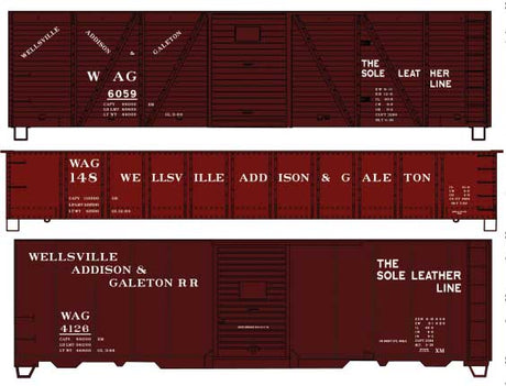 Image for 112-8160 40'Box WAG 3 Car Set