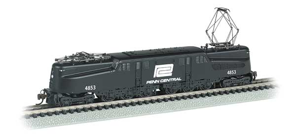 Bachmann 65355 GG1 Electric w/Sound & DCC -- Penn Central #4853 (black, Large Logo) N Scale