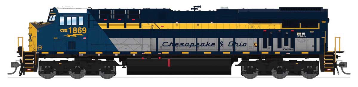 Image for 187-9862 GE ES44AC SND CSX 1869