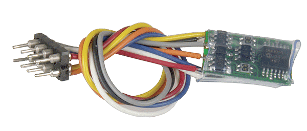 130 NCE /  Decoders -- Z14SRP - Generic, Tiny, 1 Amp 4-Function w/8-Pin NMRA Plug (SCALE=N) Part # = 524-130