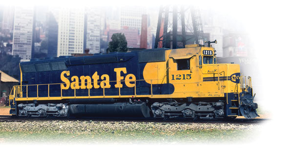 BLI 4283 EMD SD45, ATSF Santa Fe #5398 (Warbonnet; blue, yellow), Paragon4 SOUND & DCC HO Scale
