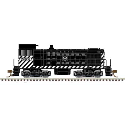 Atlas 40005712 Alco S2 w/LokSound & DCC - Master(R) -- Santa Fe #2388 (black, white, blue) N Scale