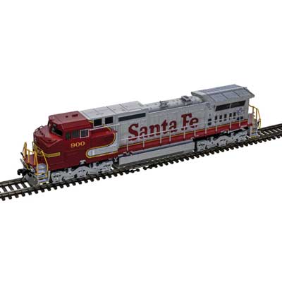 Atlas 40005859 GE Dash 8-40CW - Sound and DCC - Master(R) Gold -- Santa Fe #900 (Warbonnet, red, silver) N Scale