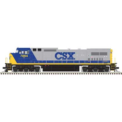 Atlas 10004506 GE Dash 8-40CW - LokSound and DCC - Master(R) Gold -- CSX #7880 (YN2, blue, gray, yellow) HO Scale