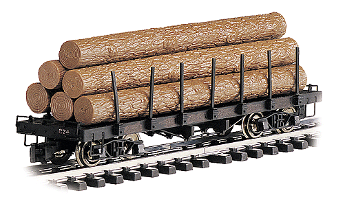Image for 160-98470 Log Car Flat w/Logs Unltr
