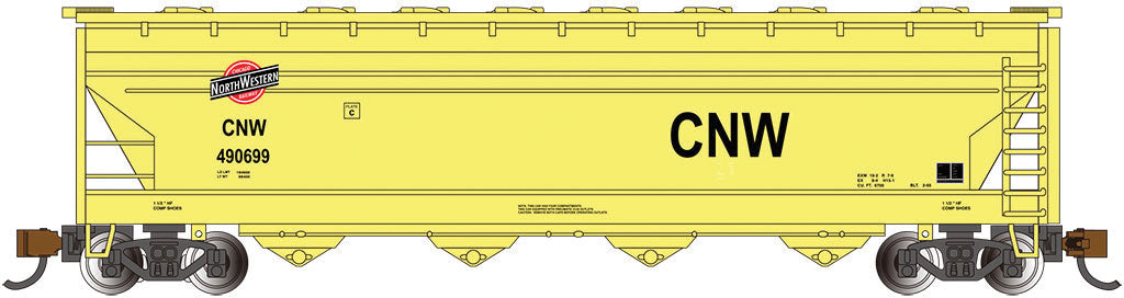 Image for 160-17559 56' 4-Bay CF Hopper CNW