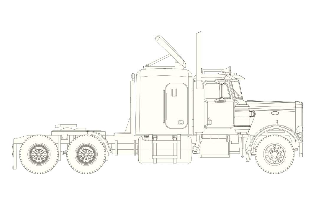 Image for 175-10224 Peterbilt 359 white