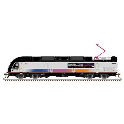 Atlas 40005742 ALP-45DP New Jersey Transit #4533 (silver, black, magenta, orange, First Responders) DCC & Sound N Scale