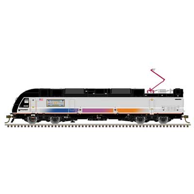 Atlas 40005743 ALP-45DP New Jersey Transit #4540 (silver, black, magenta, orange, NJT 40th Anniversary) DCC & Sound N Scale