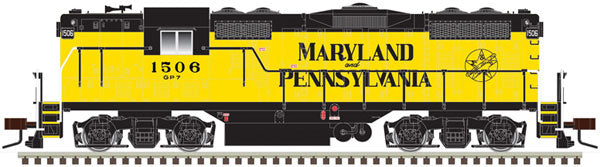 Atlas 10003956 EMD GP7 - ESU Sound and DCC - Classic(R) Gold -- Maryland & Pennsylvania 1506 (yellow, black) HO Scale