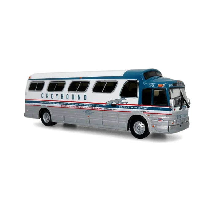 Iconic 870278 1966 GM PD4107 "Buffalo" Coach: Greyhound HO Scale