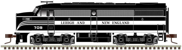 Atlas 40004569 FA1 L&NE Lehigh & New England #707 (black, white) DCC & Sound N Scale