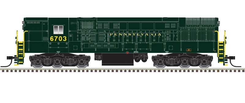 Atlas 40005421 FM H-24-66 Phase 1A Trainmaster PRR Pennsylvania Railroad #6707 DCC & Sound N Scale