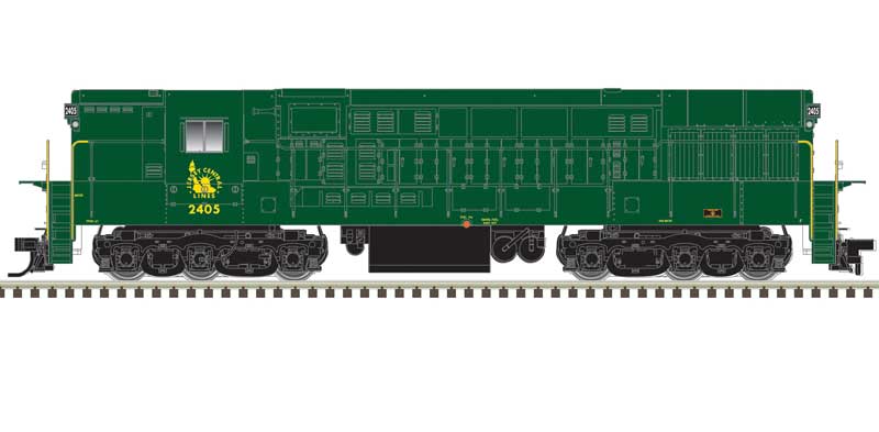 Atlas 40005407 FM H-24-66 Phase 1A Trainmaster CNJ Central Railroad of New Jersey #2403 DCC & Sound N Scale