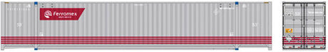 ATLAS 50005950 53' Jindo-CIMC Corrugated Container 3-Pack FERROMEX SET #1 232565 232588 232593 (gray, red) N Scale