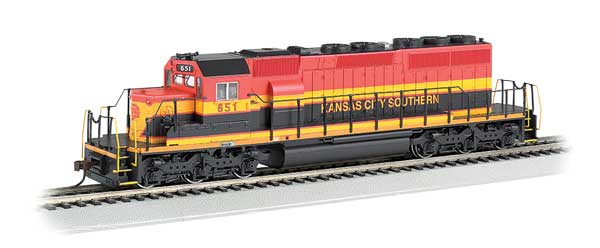 Bachmann 67203 / EMD SD40-2 - Sound & DCC Kansas City Southern #651 (Southern Belle, red, yellow, black) HO Scale
