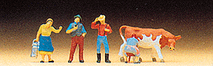 Image for 590-79039 Farm people w/cow 4/