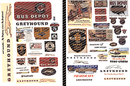 Image for 361-267 Vntg Bus & BusDepot Signs