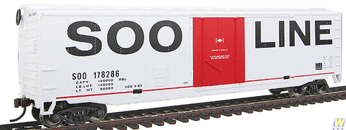 1671 (HO Scale) WAL-931-1671        TL 50' PD Boxcar SOO